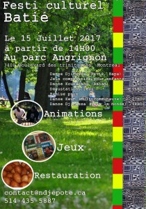 Flyer Journée Culturelle Batié Canada 2017